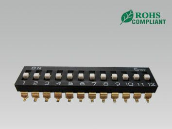供应 SMD 贴片型 DIP开关02位至12位