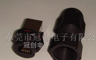 供应防水传输信号RJ45连接器/防水防尘以太网RJ45插头插座