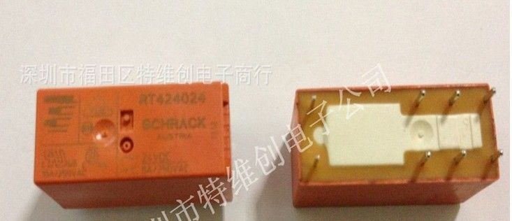 SCHRACK/泰科继电器RT424024 8脚8A 24V tyco继电器