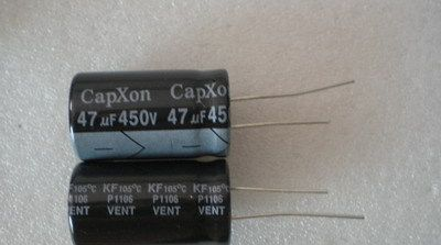 现货供应KF 22UF/450V 13*25,CapXon丰宾电解电容
