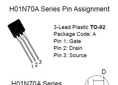 供应H01N70A TO-92 MOSFET 华昕 大量库存清货