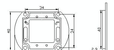 50w大功率LED集成灯珠 正白 台湾芯片 高亮度