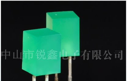 5*5*7绿发绿LED发光二极管 557矩形方灯绿色 557绿发绿色LED灯珠