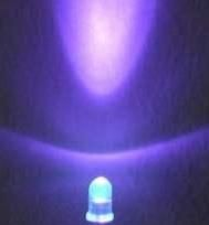 5mm草帽紫光LED  (紫外光 UV 380-385-390-400-410nm紫灯 验钞灯)