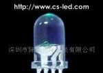 厂家供应5mm四只脚红蓝绿全彩共阳透明发光二极管