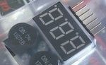 2合1 锂聚合物电池 电压显示器电显 电压报警器