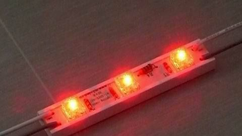 厂价直销 12V三LED食人鱼模组 吸塑灯 发光二极管 （白光）