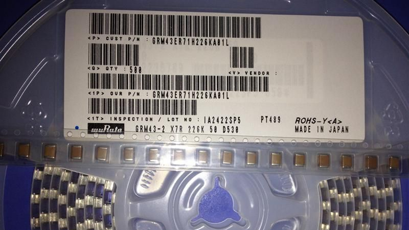 供应村田贴片电容1812 100UF/107M 25V 16V X5R 原装新货