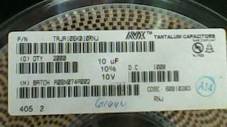 贴片钽电容 10UF 10V A     XVX