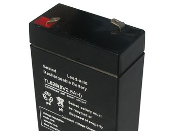 供应6V2.8AH免维护铅酸蓄电池