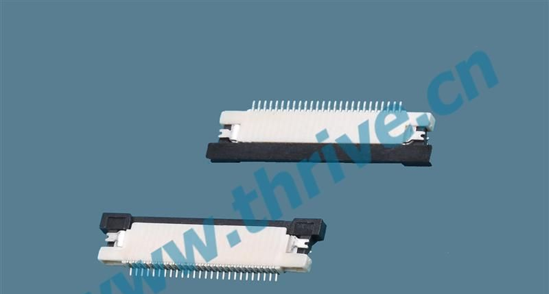 供应0.5mm间距超簿1.2mm高FFC/FPC连接器广州连接器