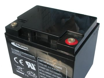 供应12V40AH铅酸蓄电池/太阳能应急照明系统蓄电池
