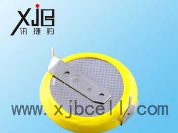 供应智能电饭煲CR2025带脚电池，记忆时钟电池