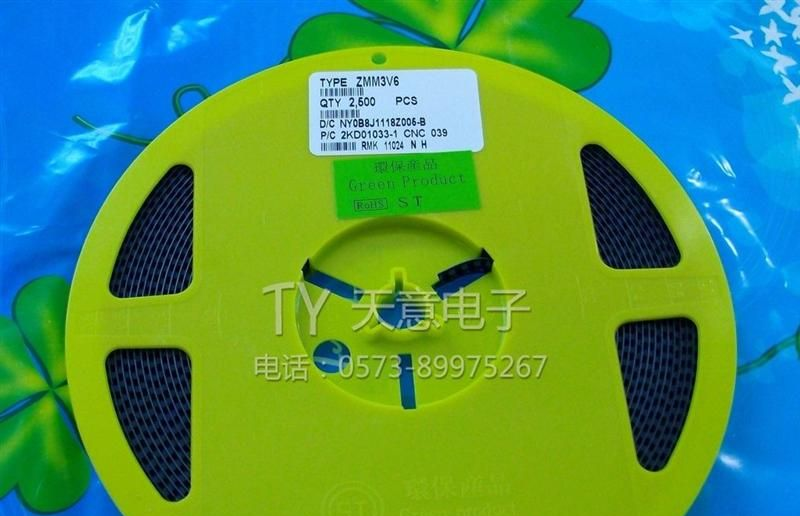 【原装ST】ZMM3V6 圆柱 玻封 3.6V 稳压二极管 1/2W 贴片