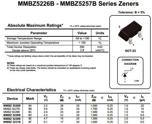 MMBZ5228B/3.9V稳压二极管/23-3.9V/0N