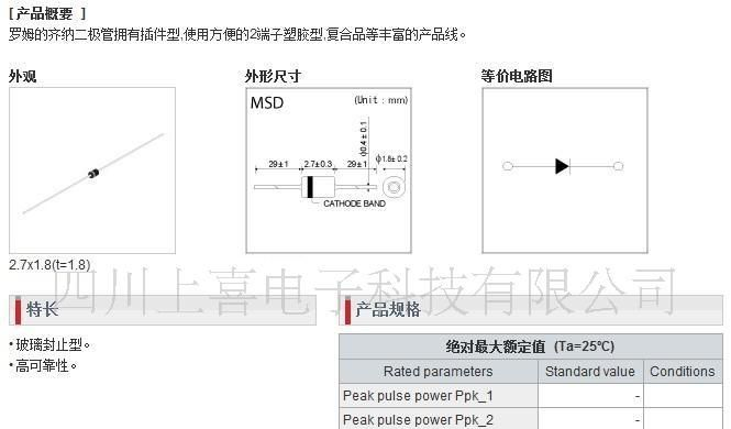 ROHM稳压二极管MTZJ30B