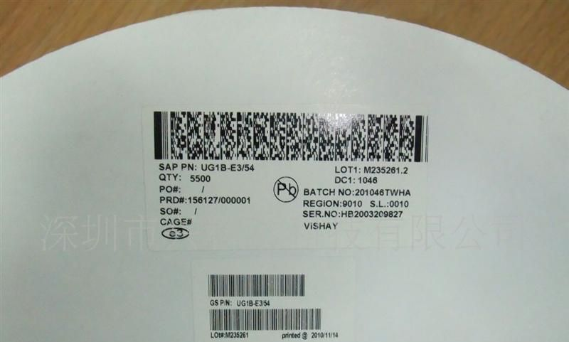 VISHAY原装进口二极管 UG1B