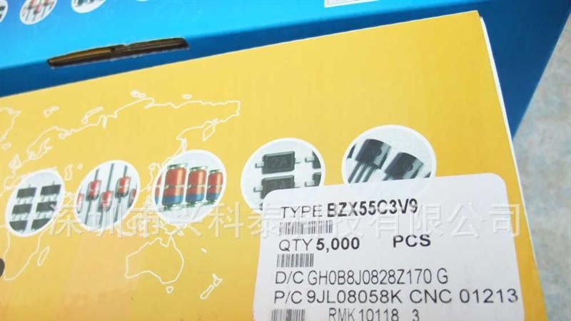 原装进口 稳压二极管 1/2W 3.9V BZX55C3V9