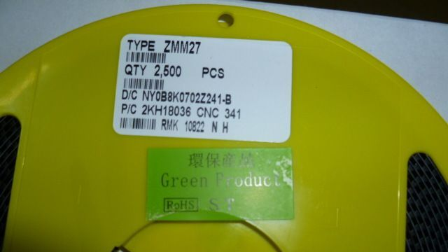 批量供应原装先科ST ZMM27V  LL-34稳压二极管