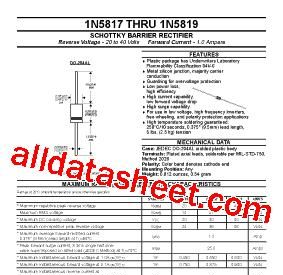 特价现货供应 肖特基二极管1N5817