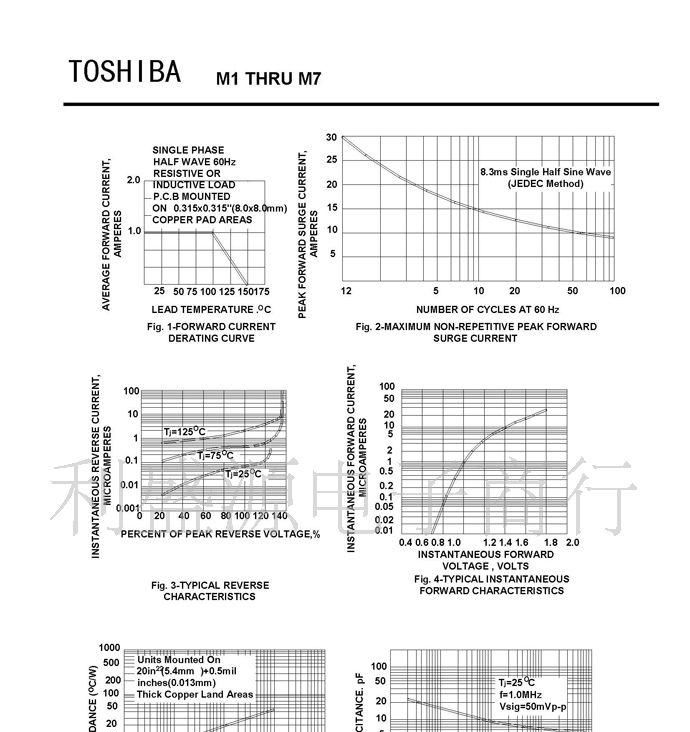 深圳利盛源电子商行供应贴片整流二极管M1,M4,M7（SMA）