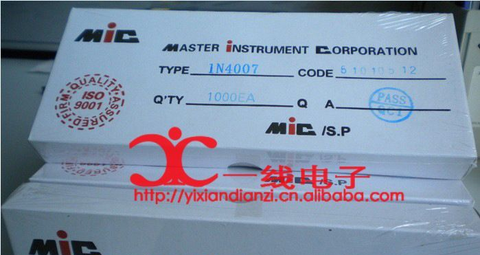 高质量原装MIC 手机充电器专用 1N4007二极管