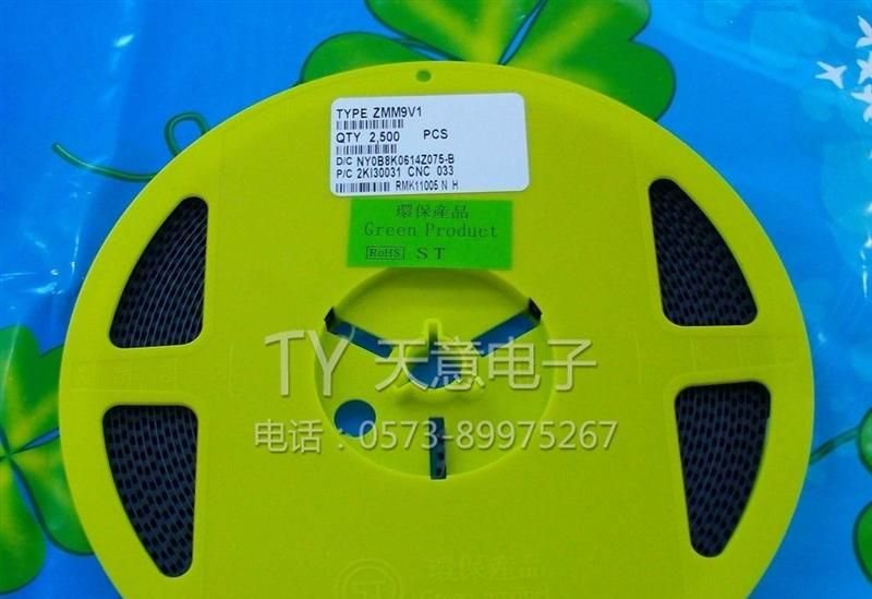 【原装ST】ZMM9V1 圆柱 玻封 9.1V 稳压二极管 1/2W 贴片