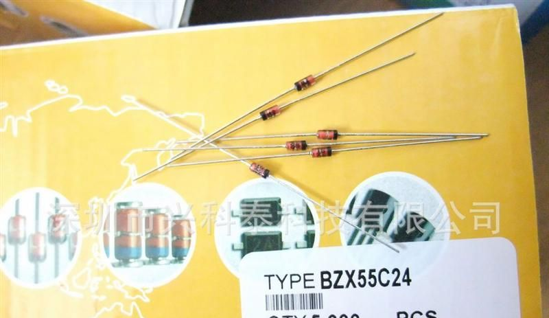 BZX55C24 原装环保特价 稳压二极管 1/2W 24V