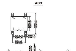 大量直销桥堆 ABS4 贴片二极管(0.8A/400V)