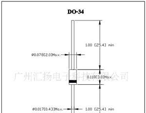 供应1/4W稳压二极管 HZS27-3