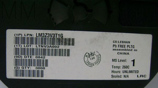 贴片齐纳二极管 稳压管 SOD323 0805 3.3v LM3Z3.3V