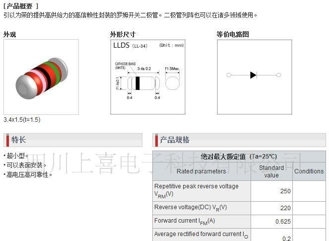 ROHM开关二极管RLS245