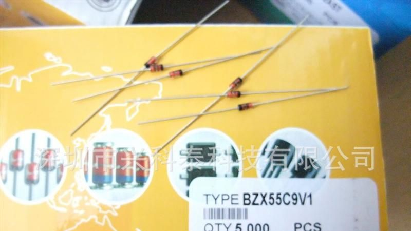 BZX55C9.1V  原装环保特价 稳压二极管 1/2W 9.1V