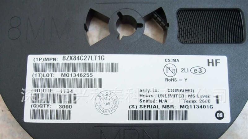 原装进口 贴片二极管 稳压管1/2W 27V  BZX84C27LT1G