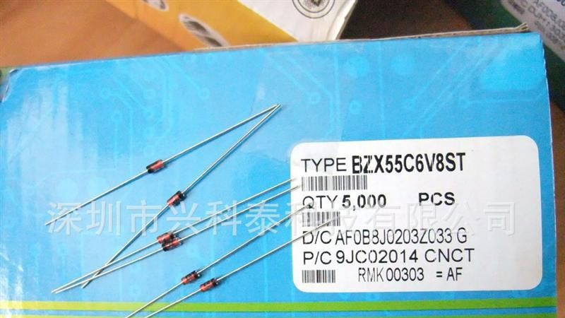 BZX55C6V8  原装环保特价 稳压二极管 1/2W 6.8V