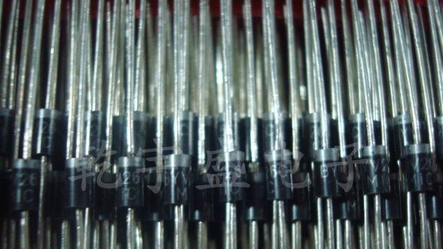 插件二极管 BYV26C DO-41 MIC 1安体积 600伏特 快恢复二极管 δ