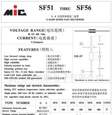 (11)厂家现货供应特快恢复二极管  SF28