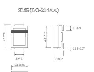 供应 SMBJ48A/CA  600W56V瞬变抑制二极管(TVS)