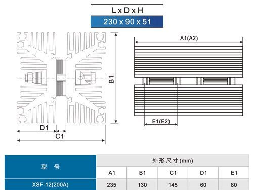 批发供应XSF可控硅双硅散热器-3
