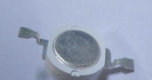 5W蓝色LED，60°发光角，使用三颗旭明45mil 芯片，高亮度