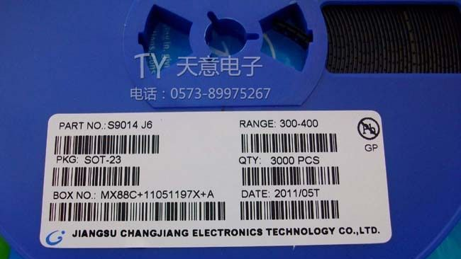 【原装长电】贴片三极管S9014 J6 9014 SOT-23 三极管