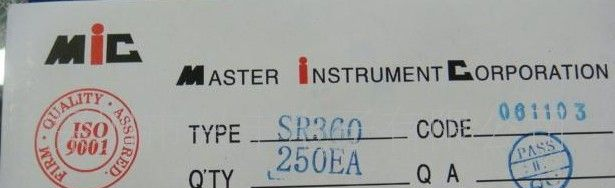 厂家供应肖特基二极管SR3100(散装/编带) 新货 量大优惠