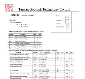 特价供应进口TGD 三极管SS8050 TO-92
