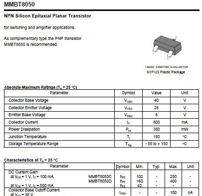 供应ST三极管MMBT8050D/D9D