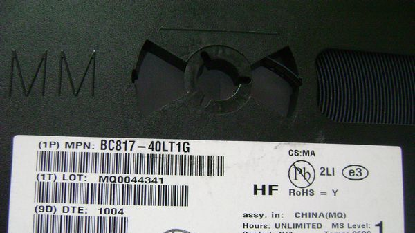 BC817-40LT1G 代码6C 三极管 npn晶体管 ON安森美 LRC