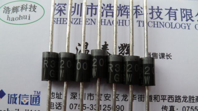 原厂供应SR3200   DO-27 肖特基二极管