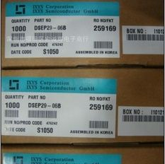 IXYS快恢复原装/散新二极管 DSEP29-06B