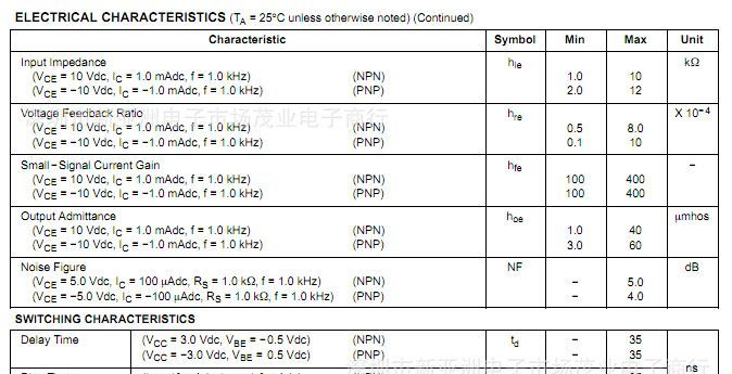 MBT3946DW1T1G/复合三极管 NPN+PNP/40V 0.2A/SOT-363/ON