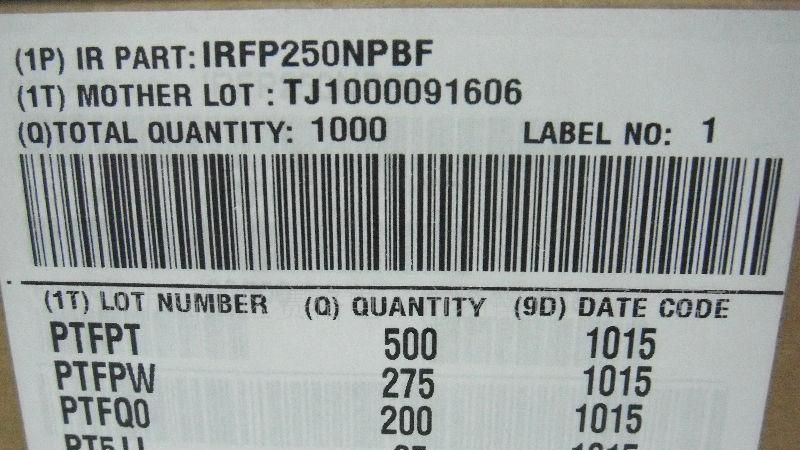 100%进口原装场效应管IRFP250NPBF