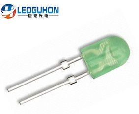 3.8mm 椭圆绿色LED 灯珠 高超亮